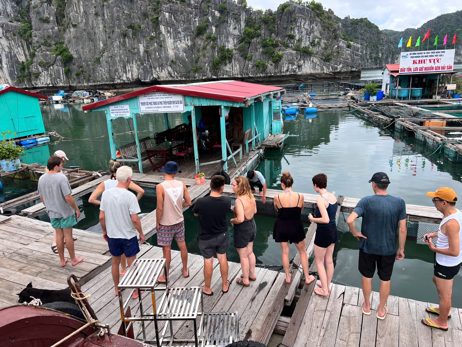 Fish farm & marine conservation site