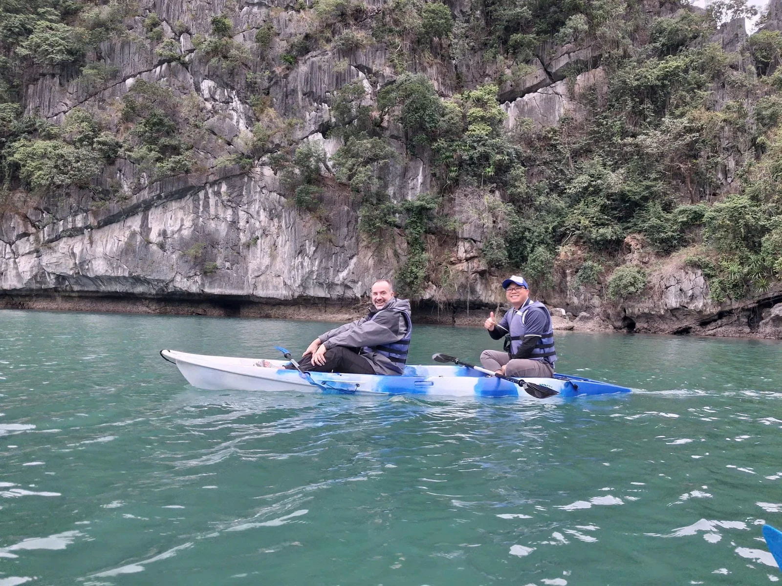 Kayaking and swimming at Ba Trai Dao
